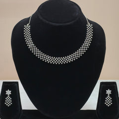 Crystal Mesh Collar Necklace Set-DD10011