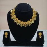 Classic Coin Drop Temple Necklace Set-DD10020