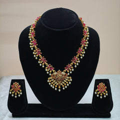 Pearl Detail Necklace Set-DD10028