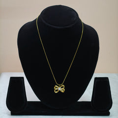 Bow Pearl Pendant Necklace-DD10036