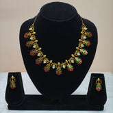 Traditional Leaf Motif Chocker Set-49