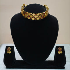 Heritage Coin Weave Choker Set – Red- DD10012-R
