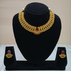 Layered Coin Temple Necklace Set-DD10022