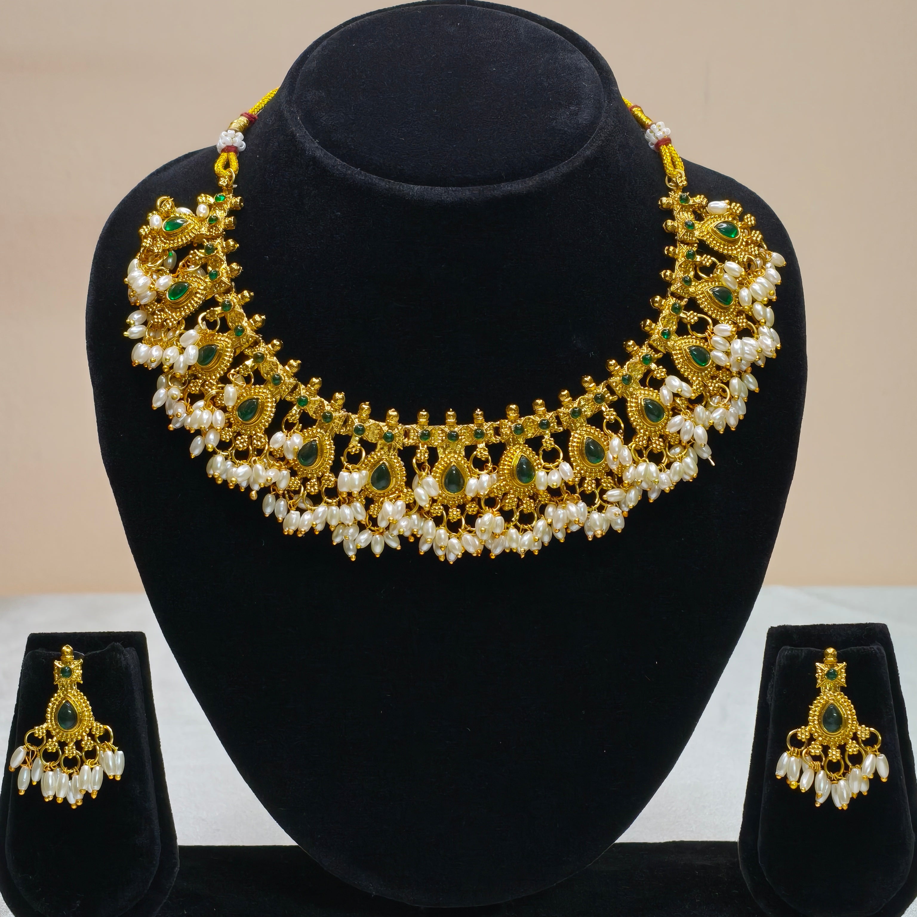 Stone Accent Necklace Set-DD10027