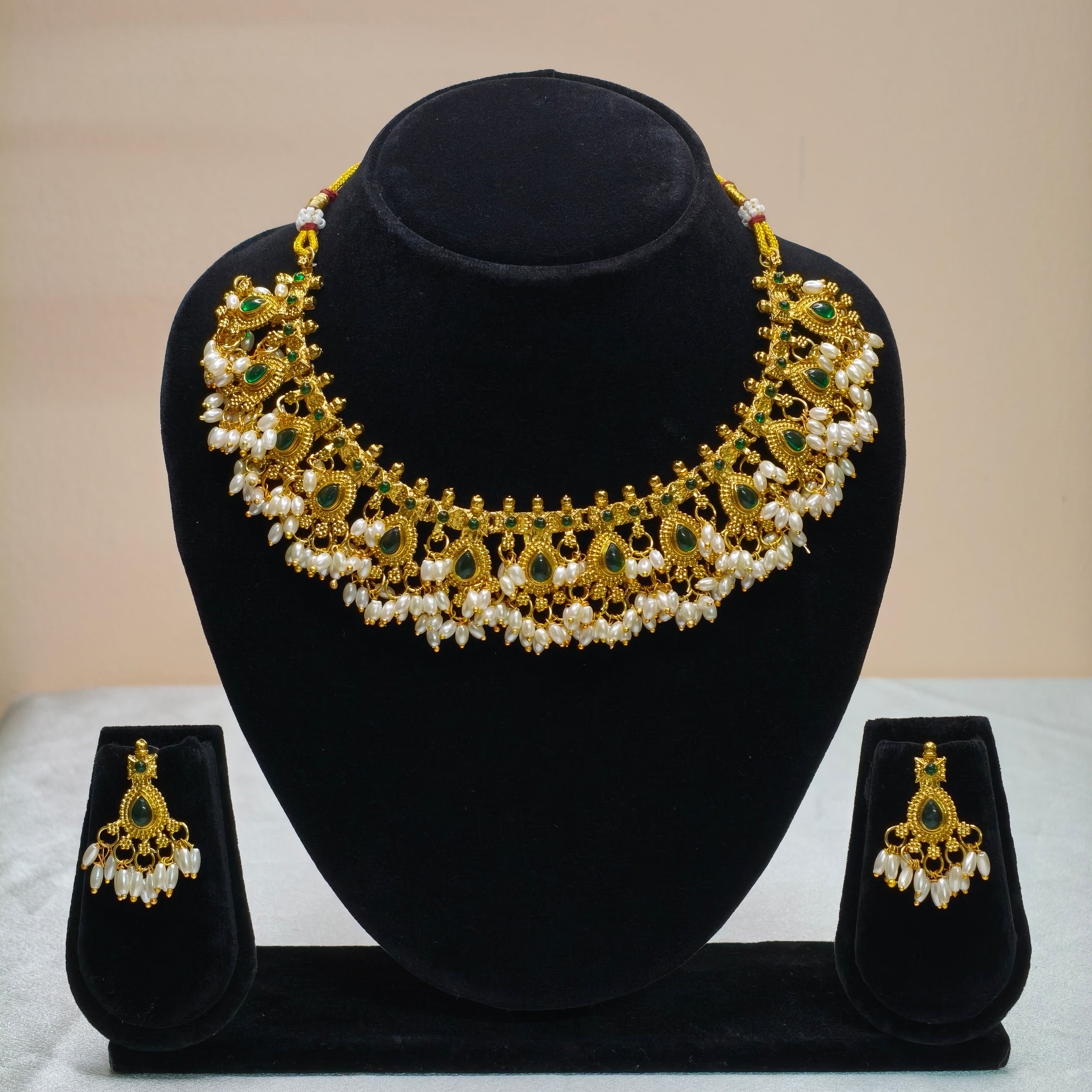 Stone Accent Necklace Set-DD10027