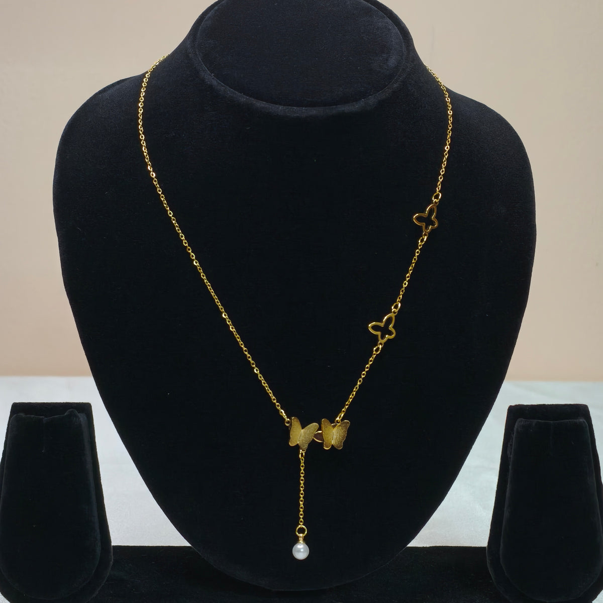 Pearl Drop Y-Chain Necklace-DD10035
