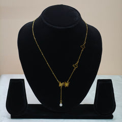 Pearl Drop Y-Chain Necklace-DD10035