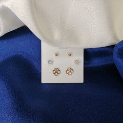 DD10038-RG-Earring Alloy Rose Gold-DD10038
