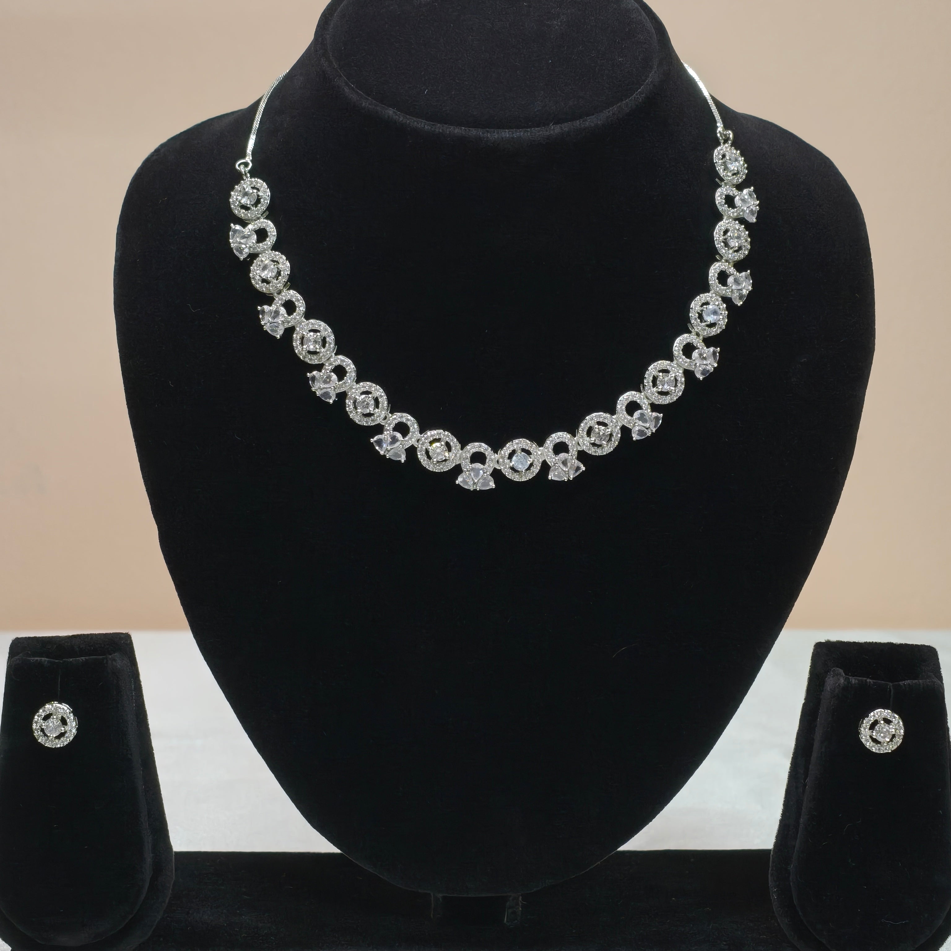 Crystal Link Necklace Set-DD10008