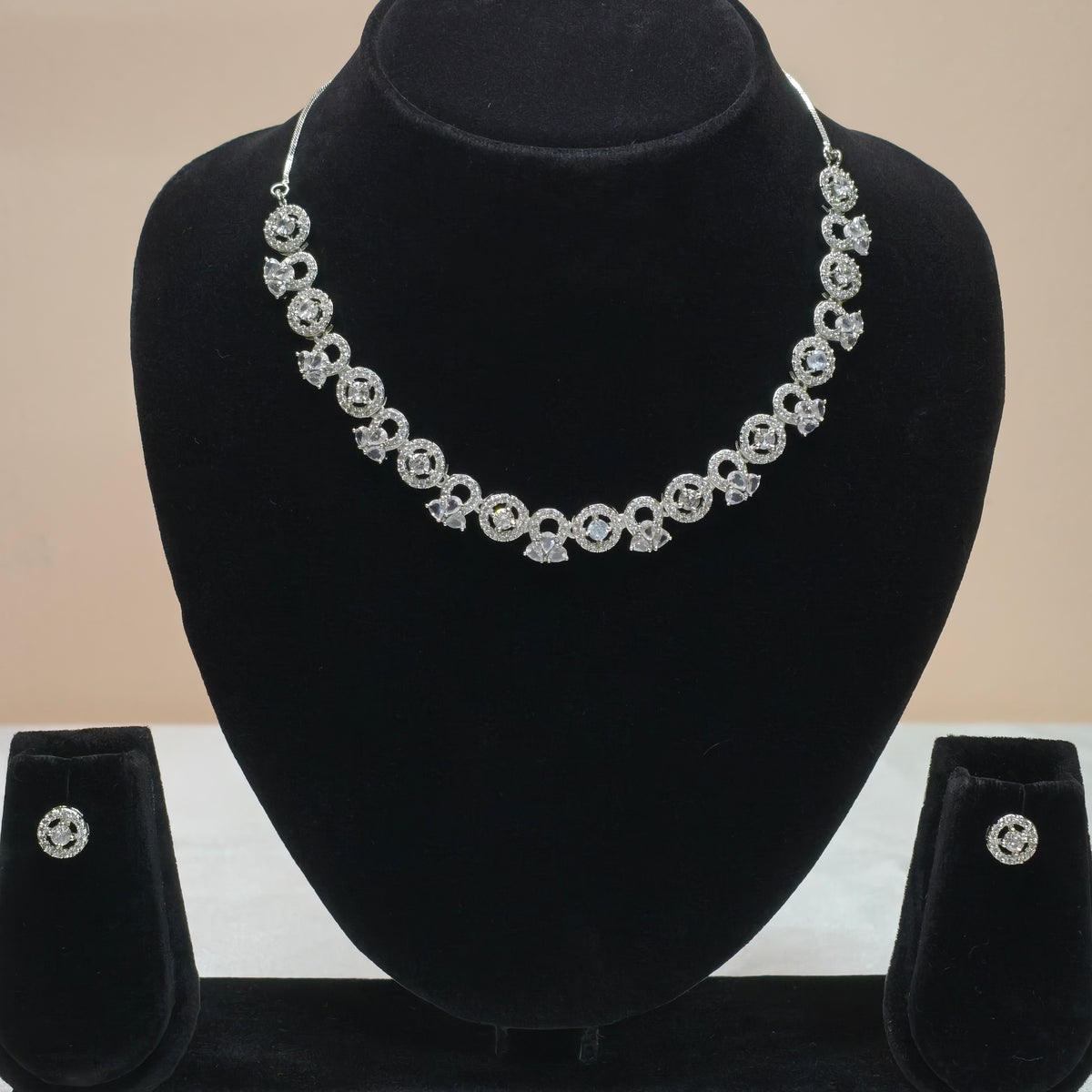 Crystal Link Necklace Set-DD10008