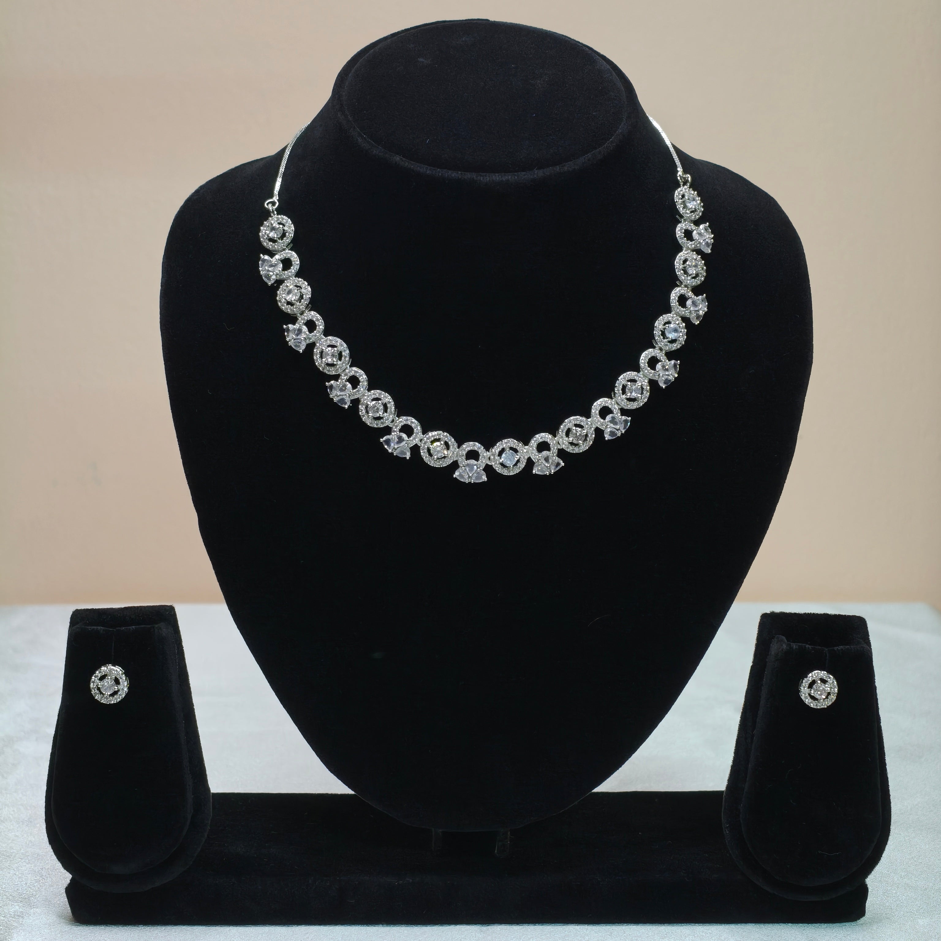 Crystal Link Necklace Set-DD10008