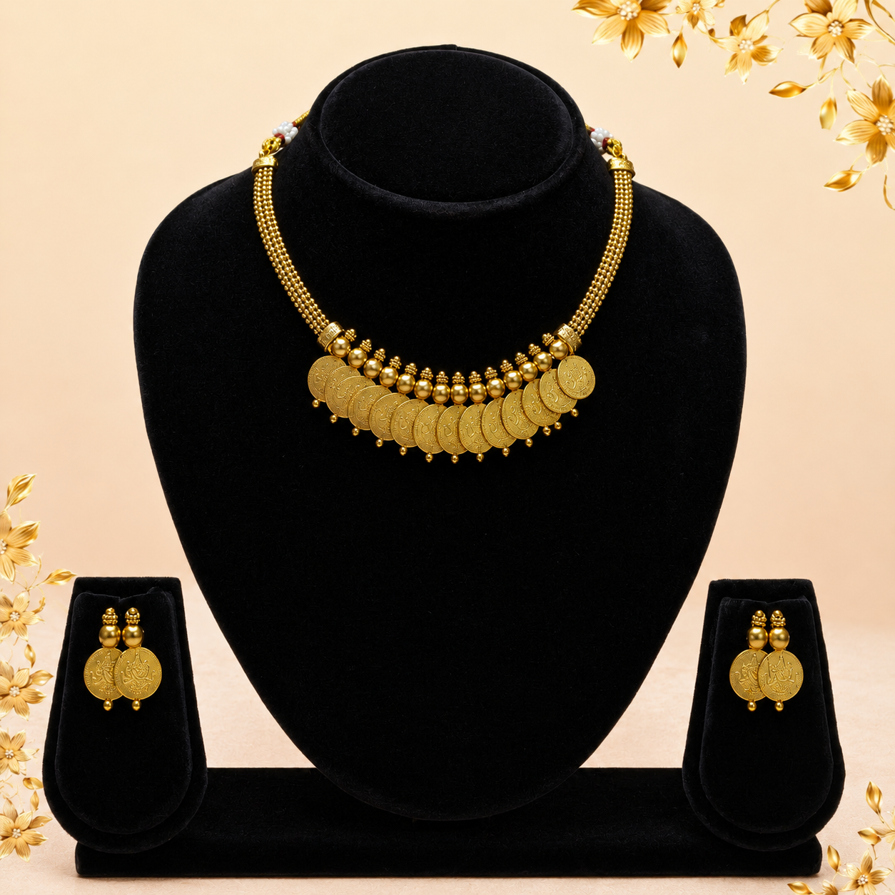 Coin Detail Necklace Set-DD10014
